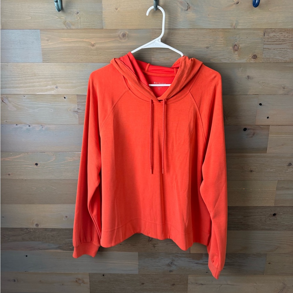 Athleta Orange Cowl Neck Sweater